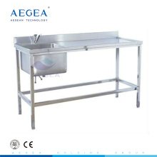 AG-WAS005 CE Aprovado 304 mesa de trabalho de aço inoxidável para hospitais